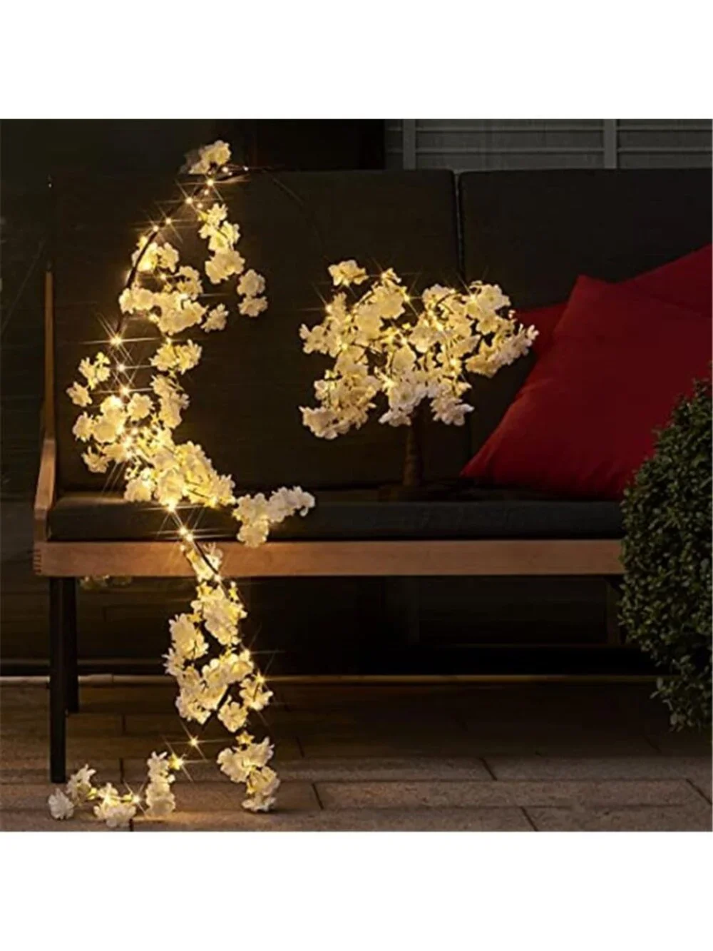 Cherry Blossom Tree Light LED Fairy Lights USB Battery Operated Table Decor